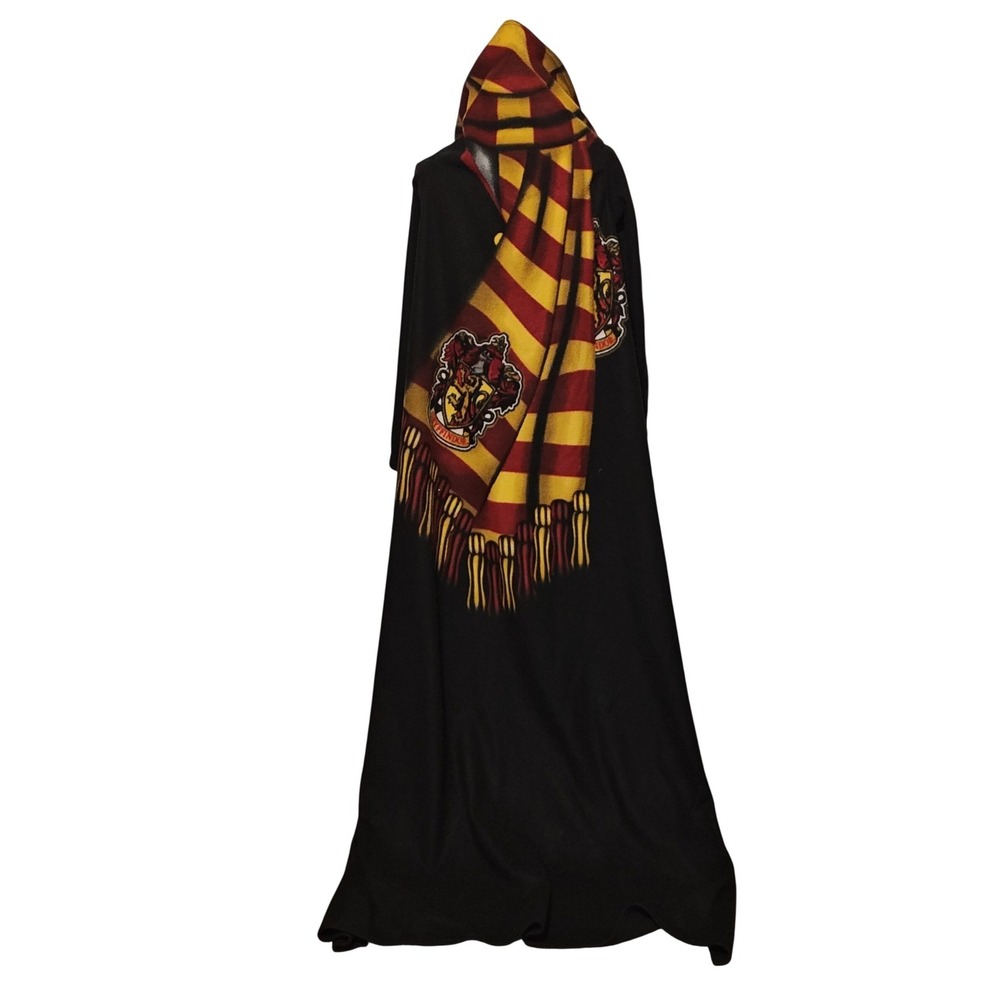 Northwest Harry Potter Gryffindor Wearable Blanket‎ Unisex OS Black Hooded Scarf